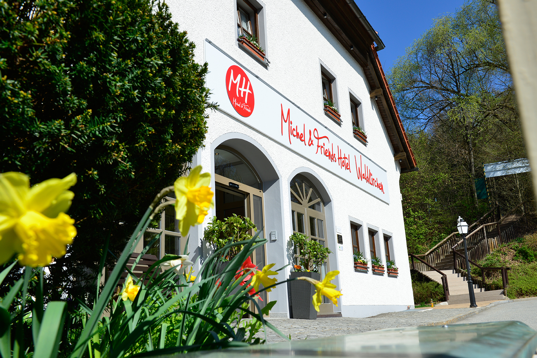 Hoteleingang Michel Hotel Waldkirchen