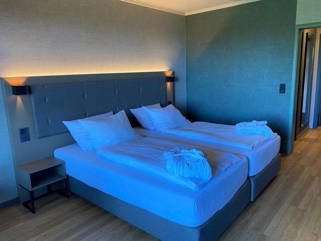 Komfortables Zimmer mit Doppelbett